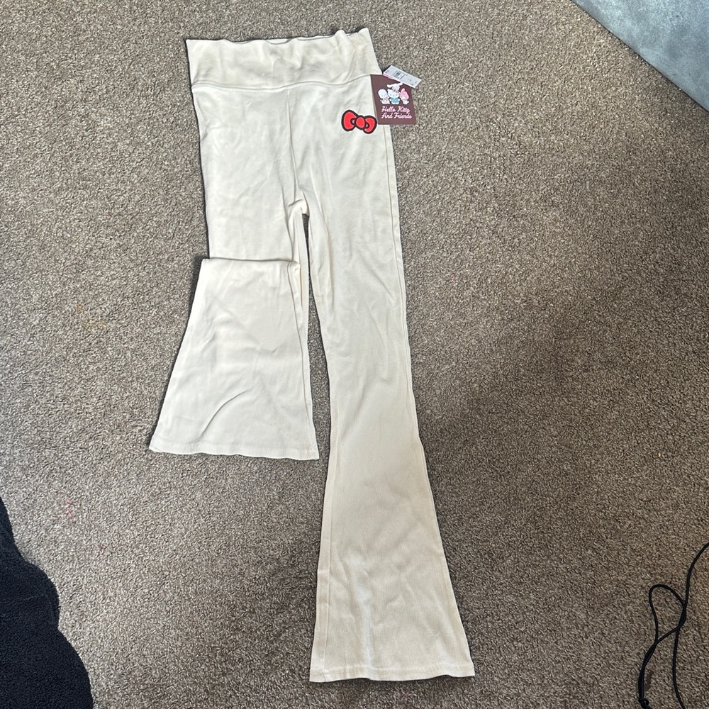 Hello Kitty Cream Flare Pants